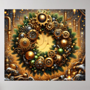 Stoomtech Kerstposter Poster