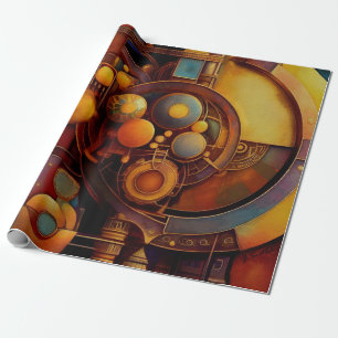 Stoomtech Mechanische Bol Compositie Cadeaupapier