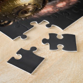 Stoomtech Mechanische Kat Portret Legpuzzel (Zijkant)