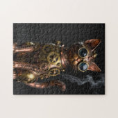 Stoomtech Mechanische Kat Portret Legpuzzel (Horizontaal)