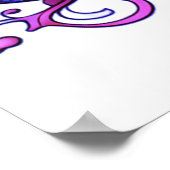 Stoomtech-meermin voor meisjes of jongens op een m poster (Hoek)