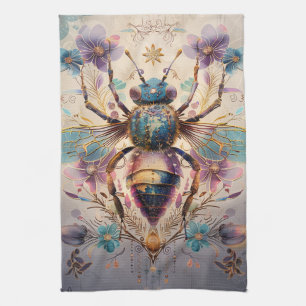 Stoomtech-nijverheid Kever Fantasy Kunst (1) Theedoek