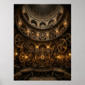Stoomtech Opwindbare Machinehal Poster (Voorkant)