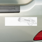 Stoomtech Rotatie Pistool Bumpersticker (Op auto)