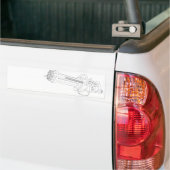 Stoomtech Rotatie Pistool Bumpersticker (Op Truck)