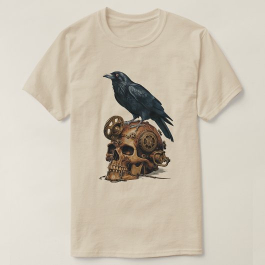 Stoomtech Schedel en Raaf T-shirt (Design voorkant)