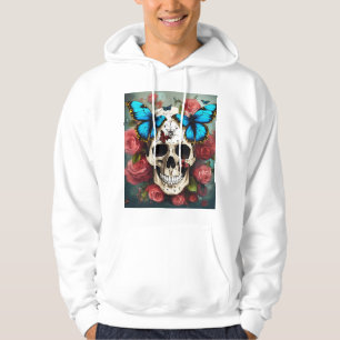 Stoomtech Schedel met Vlinder Afro Haar Hoodie