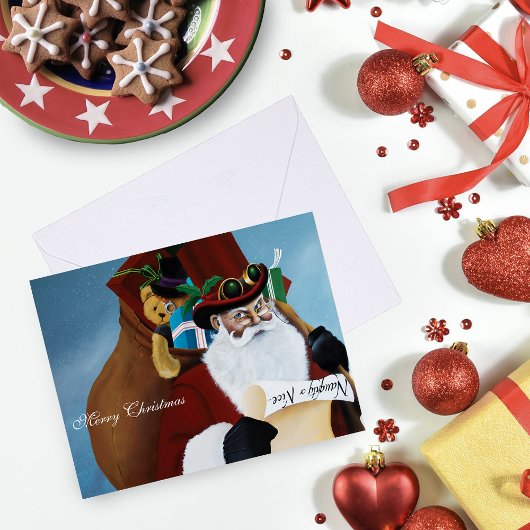 Stoomtech Sinterklaas Victoriaanse Kerst Fantasie  Kaart