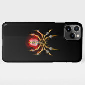 Stoomtech spin op zwart iPhone hoesje (Achterkant horizontaal)