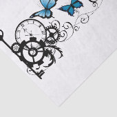 Stoomtech Stam Blue Vlinders Tandwiel Werveling Tissuepapier (Detail)