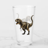 Stoomtech T-Rex Mech – Messing Dino Beest Glas (Achterkant)