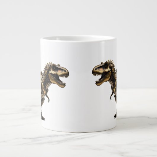 Stoomtech T-Rex Mech – Messing Dino Beest Grote Koffiekop (Voorkant)