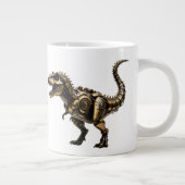 Stoomtech T-Rex Mech – Messing Dino Beest Grote Koffiekop (Rechts)