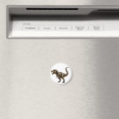 Stoomtech T-Rex Mech – Messing Dino Beest Magneet (Insitu (Vaatwasser))