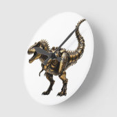 Stoomtech T-Rex Mech – Messing Dino Beest Ronde Klok (Hoek)