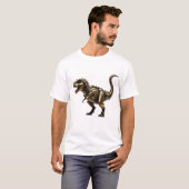 Stoomtech T-Rex Mech – Messing Dino Beest T-shirt (Voorkant volledig)