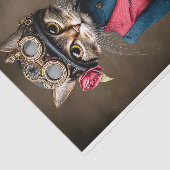Stoomtech Tijgerkat & Besmand Decoupage DY6L Tissuepapier (Detail)
