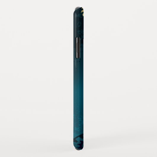 Stoomtech turquoise achtergrond met tandwielen Case-Mate iPhone case (Achterkant/rechts)