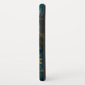 Stoomtech turquoise achtergrond met tandwielen Case-Mate iPhone case (Achterkant/links)