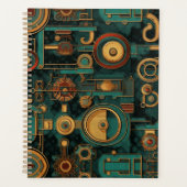 Stoomtech Turquoise Rood Goud Planner (Voorkant)