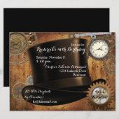 Stoomtech Verjaardagsfeest Uitnodiging (Voorkant / Achterkant)