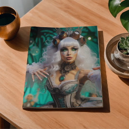 Stoomtech Victoriaans Futuristische Groene Danser Tissuepapier