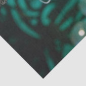 Stoomtech Victoriaans Futuristische Groene Danser Tissuepapier (Detail)