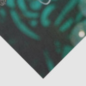Stoomtech Victoriaans Futuristische Groene Danser Tissuepapier (Detail)