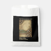 Stoomtech-victoriaanse tandwiel-huwelijk bedankt bedankzakje (Voorkant)