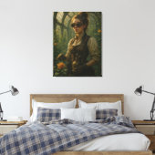 Stoomtech Victoriaanse Tuinier Kunst Canvas Afdruk (Insitu (Slaapkamer))