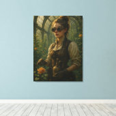 Stoomtech Victoriaanse Tuinier Kunst Canvas Afdruk (Insitu (Houten vloer))