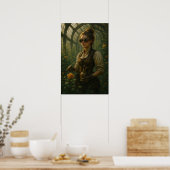Stoomtech Victoriaanse Tuinier Kunst Poster (Keuken)