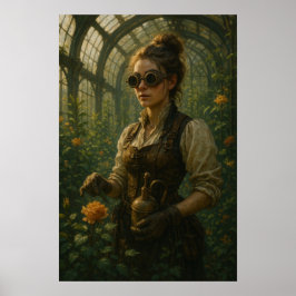 Stoomtech Victoriaanse Tuinier Kunst Poster