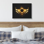 Stoomtech vleugels canvas afdruk (Insitu (Slaapkamer))