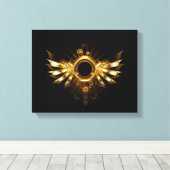 Stoomtech vleugels canvas afdruk (Insitu (Houten vloer))