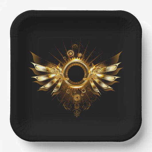 Stoomtech vleugels papieren bordje (Voorkant)