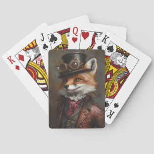 Stoomtech Vos met Beschermbril Pokerkaarten