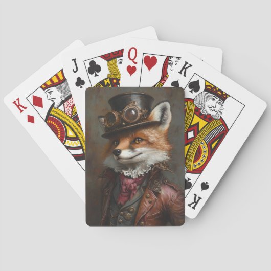 Stoomtech Vos met Beschermbril Pokerkaarten (Achterkant)