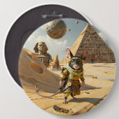 Stoomtech Woestijnonderzoeker Muis Ronde Button 6,0 Cm (Voorkant /achterkant)