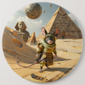 Stoomtech Woestijnonderzoeker Muis Ronde Button 6,0 Cm (Voorkant)
