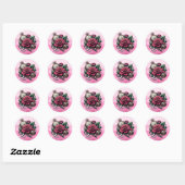 Stoomtech Zakhorloges en Rozen Ronde Sticker (Vel)