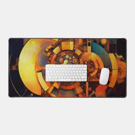 Stoomtech Zonne Mechanisme Abstract Bureaumat (Keyboard & Muis)