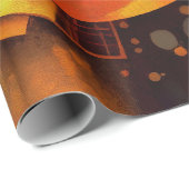 Stoomtech Zonnewerktuig Abstract Cadeaupapier (Rol Hoek)