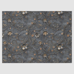 Stoomtechiek Roestige Metal Bloemen voor Decoupage Tissuepapier