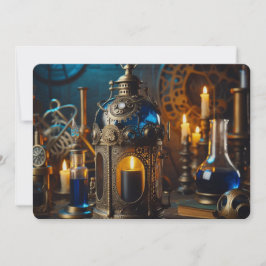 Stoomtechneuten Victoriaans Gotische Wetenschapsme Feestdagenkaart