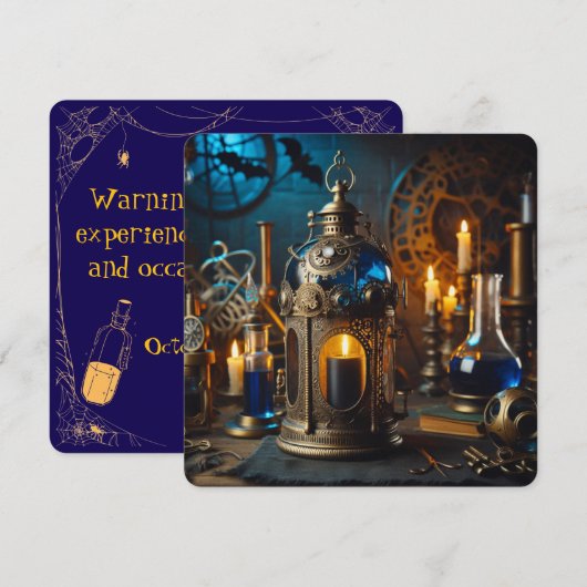 Stoomtechneuter Victoriaanse Gotische Wetenschappe Kaart (Voorkant / Achterkant)