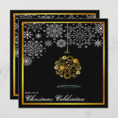 Stoomtechno Kerstfeest Uitnodiging (Voorkant / Achterkant)