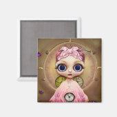 Stoomtechpop in Roze Magneet (Voorkant / Achterkant)