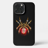 Stoomtechspin op zwart iPhone hoesje (Achterkant)