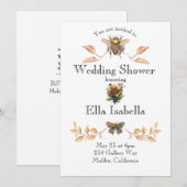 Stoomtechtniek Bruiloftsfeest Uitnodiging (Voorkant / Achterkant)